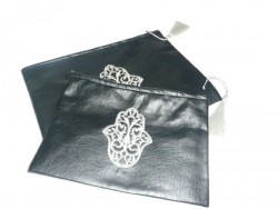 Handmade Embroidered Leather Handbag (Medium)
